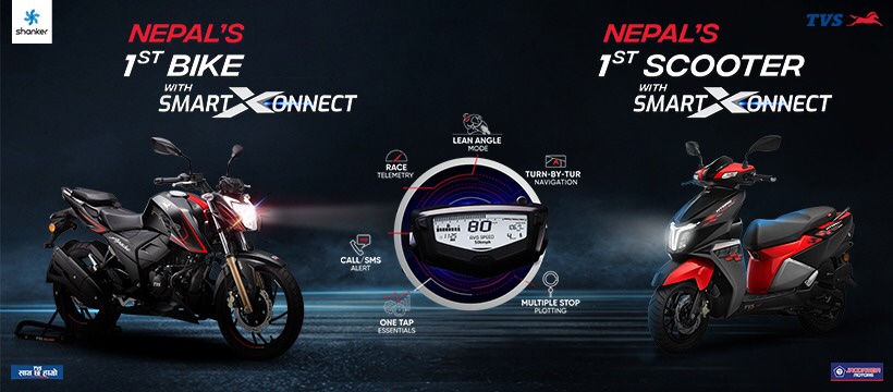 Nepalâ€™s first bike and scooter with SmartXConnect