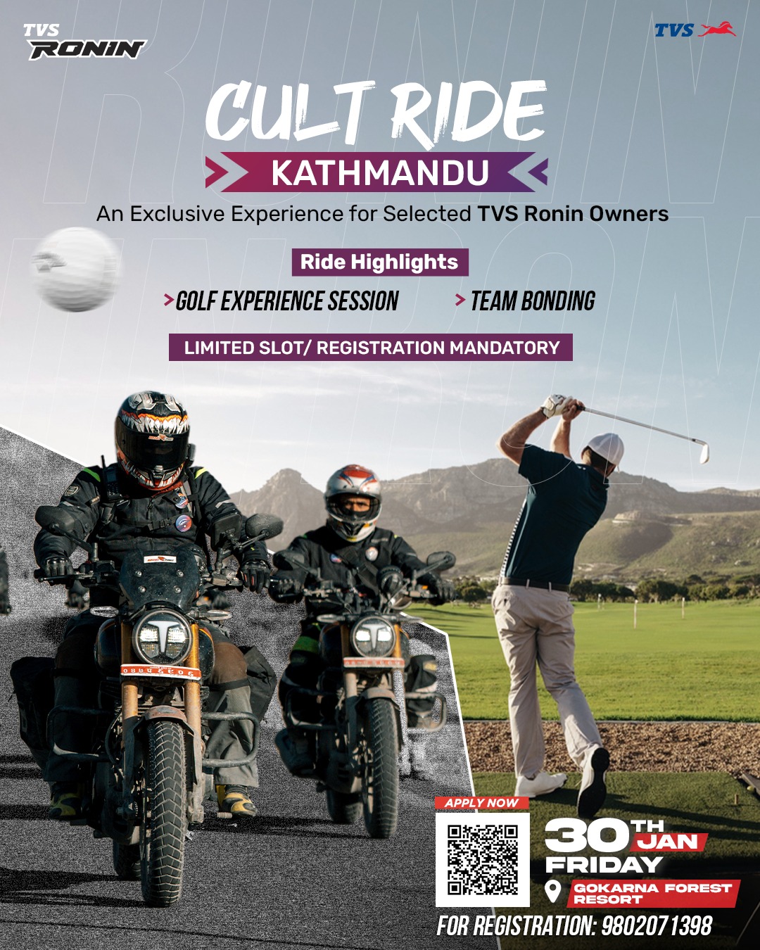 TVS Cult Ride Kathmandu 