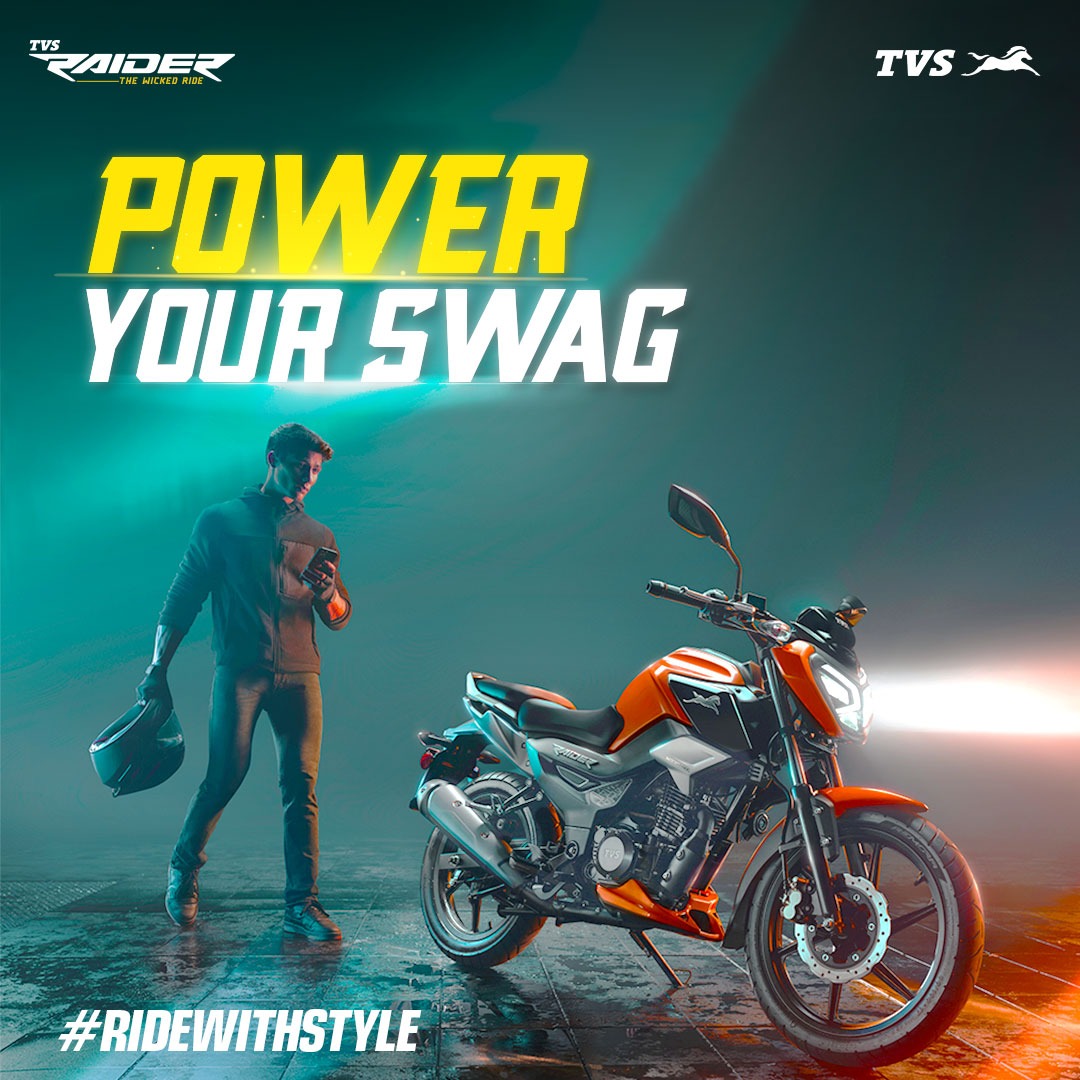 TVS Raider Power Your Swag